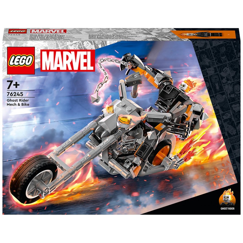 Конструктор LEGO Super Heroes Призрачный Всадник Робот и мотоцикл, 264 деталей (76245) - фото 1