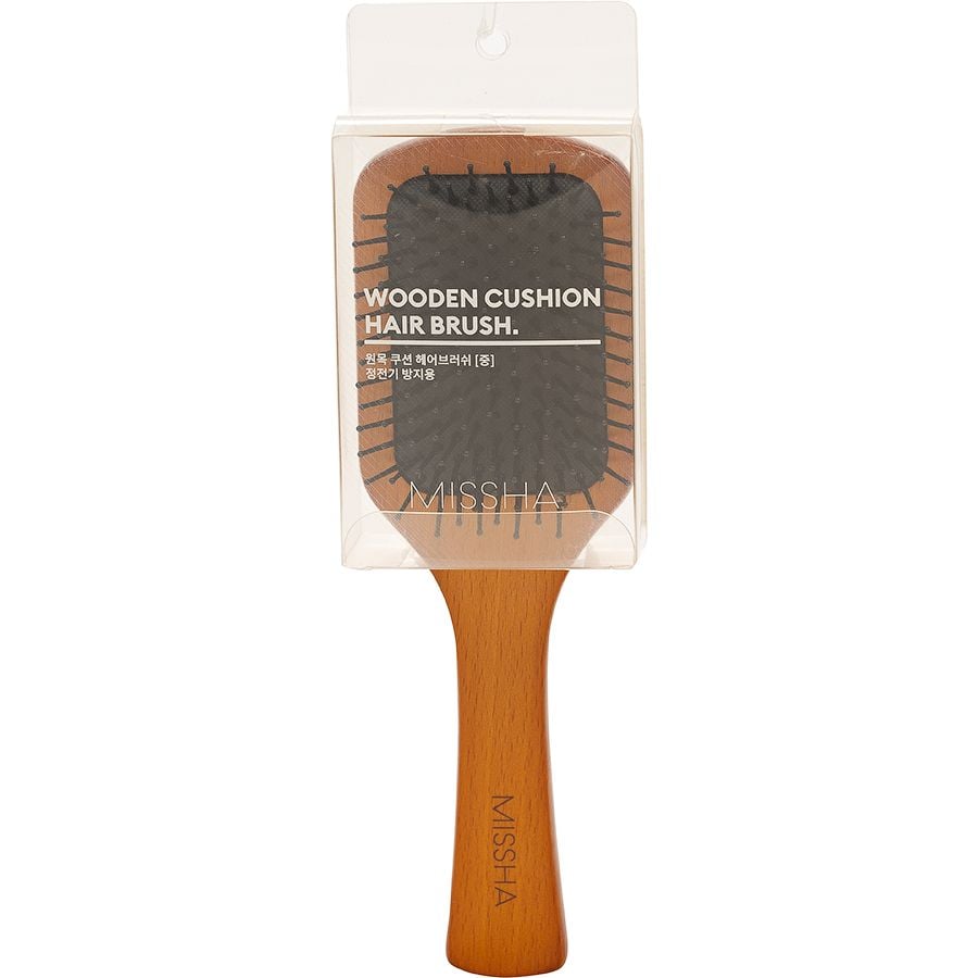 Щетка для волос Missha Wooden Cushion Medium Hair Brush Средняя - фото 1