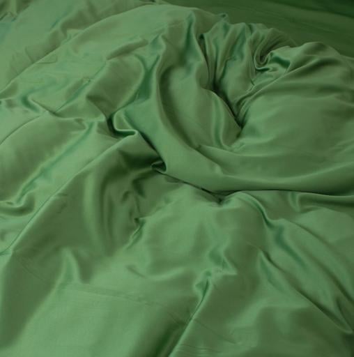 Комплект постельного белья MirSon Salad, искусственный шелк, зеленый, 210х143 см - фото 2