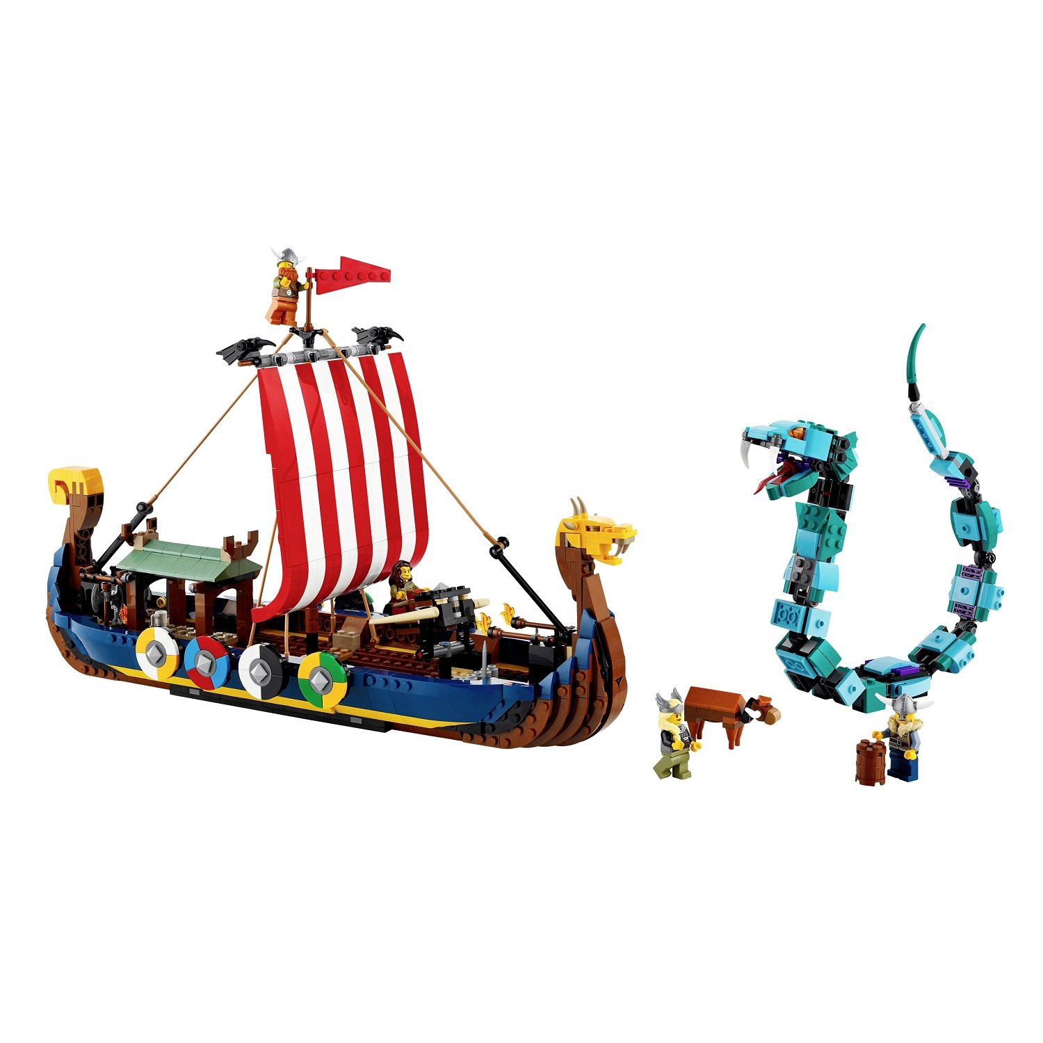 Конструктор LEGO Creator Корабель вікінгів та змій Мідгарда, 1192 деталі (31132) - фото 3