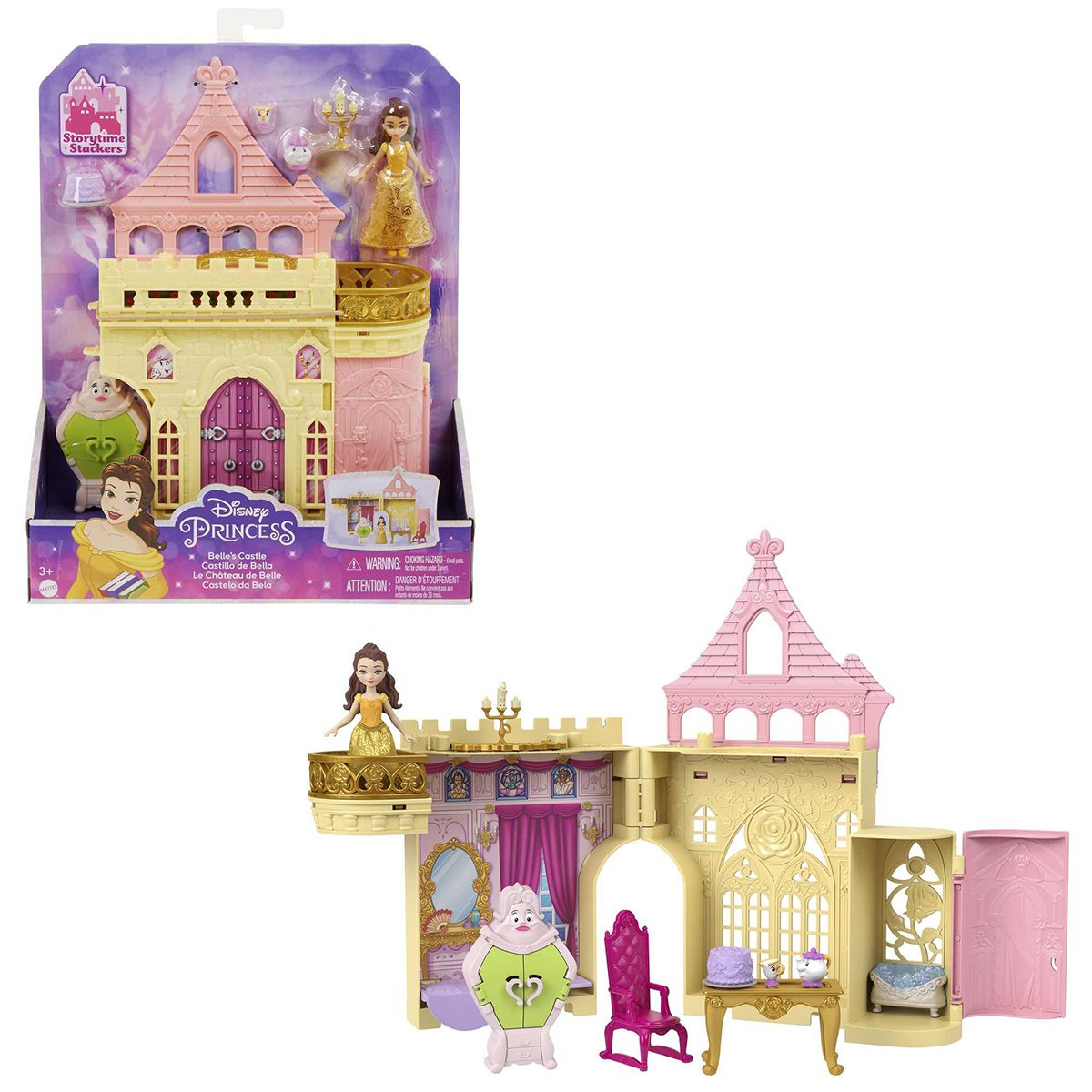 Игровой набор Disney Princess Замок принцессы Белль, 9,5 см (HLW92) - фото 7