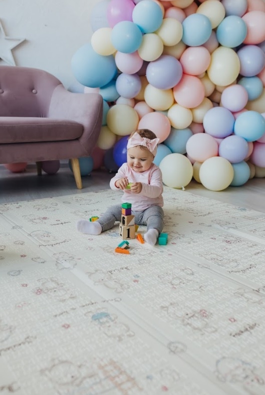 Детский двухсторонний складной коврик Poppet Приключения мишек и Танец панд, 200х180 см (PP003-200) - фото 9