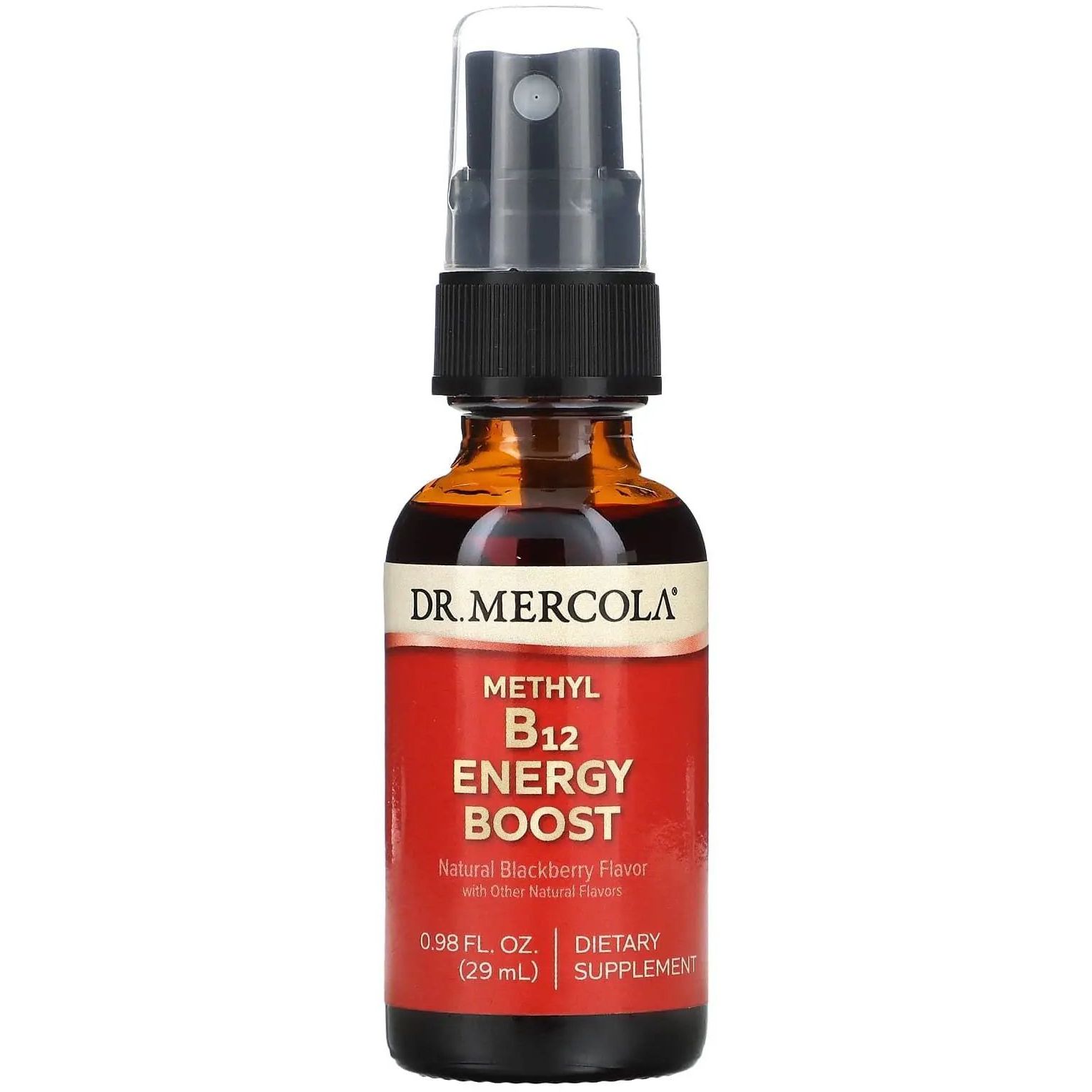 Витамин В-12 Dr. Mercola Energy Booster со вкусом ежевики 29 мл - фото 1