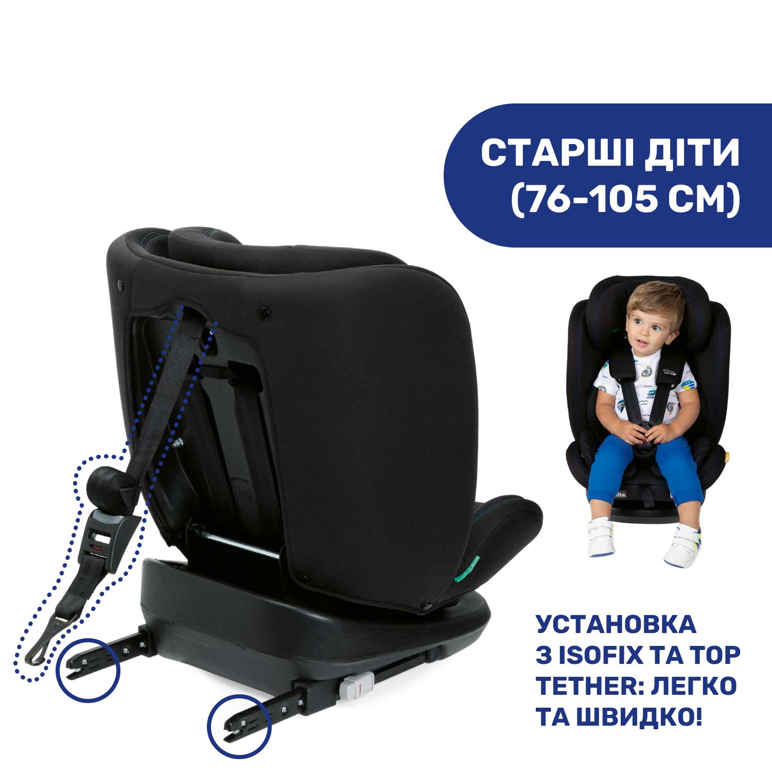 Автокрісло Chicco Mokita Air i-Size чорне (87034.72) - фото 4