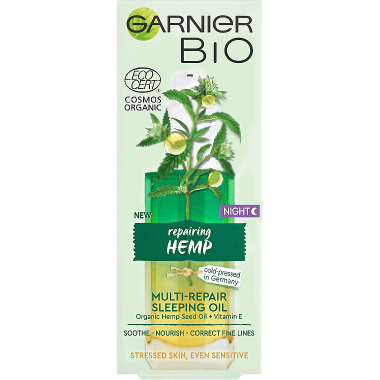 Нічна олія Garnier Skin Naturals Bio з ефірною олією коноплі 30 мл (C6428600) - фото 2