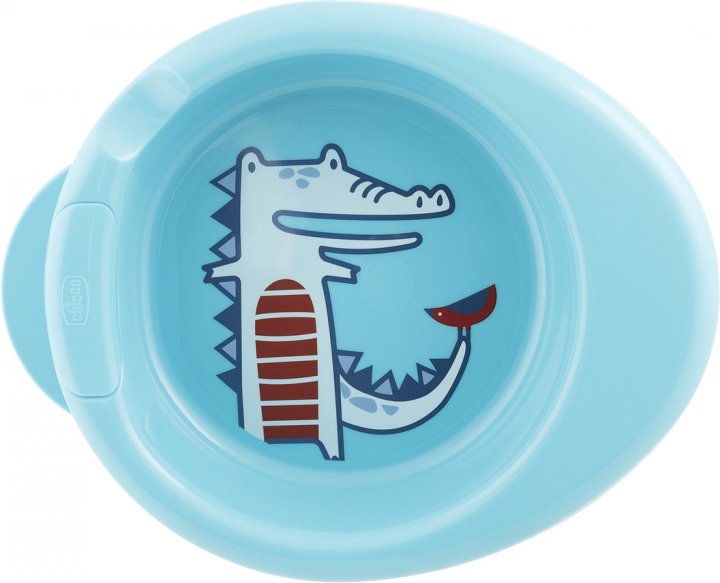 Термоустойчивая тарелка Chicco Warmy Plate, голубой (16000.20) - фото 1