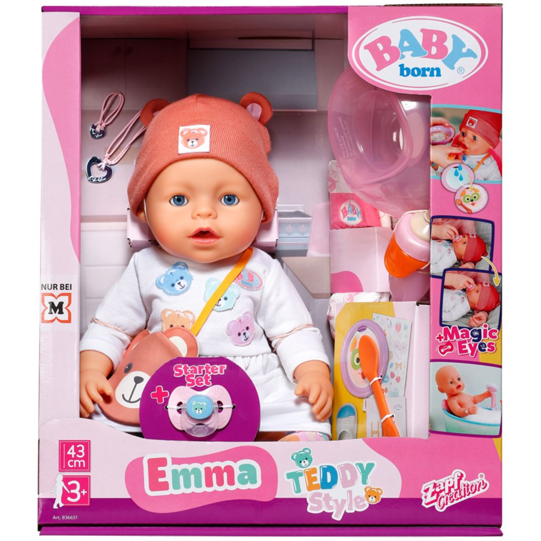 Лялька Baby Born Емма-Тедді з аксесуарами 43 см (836651) - фото 1