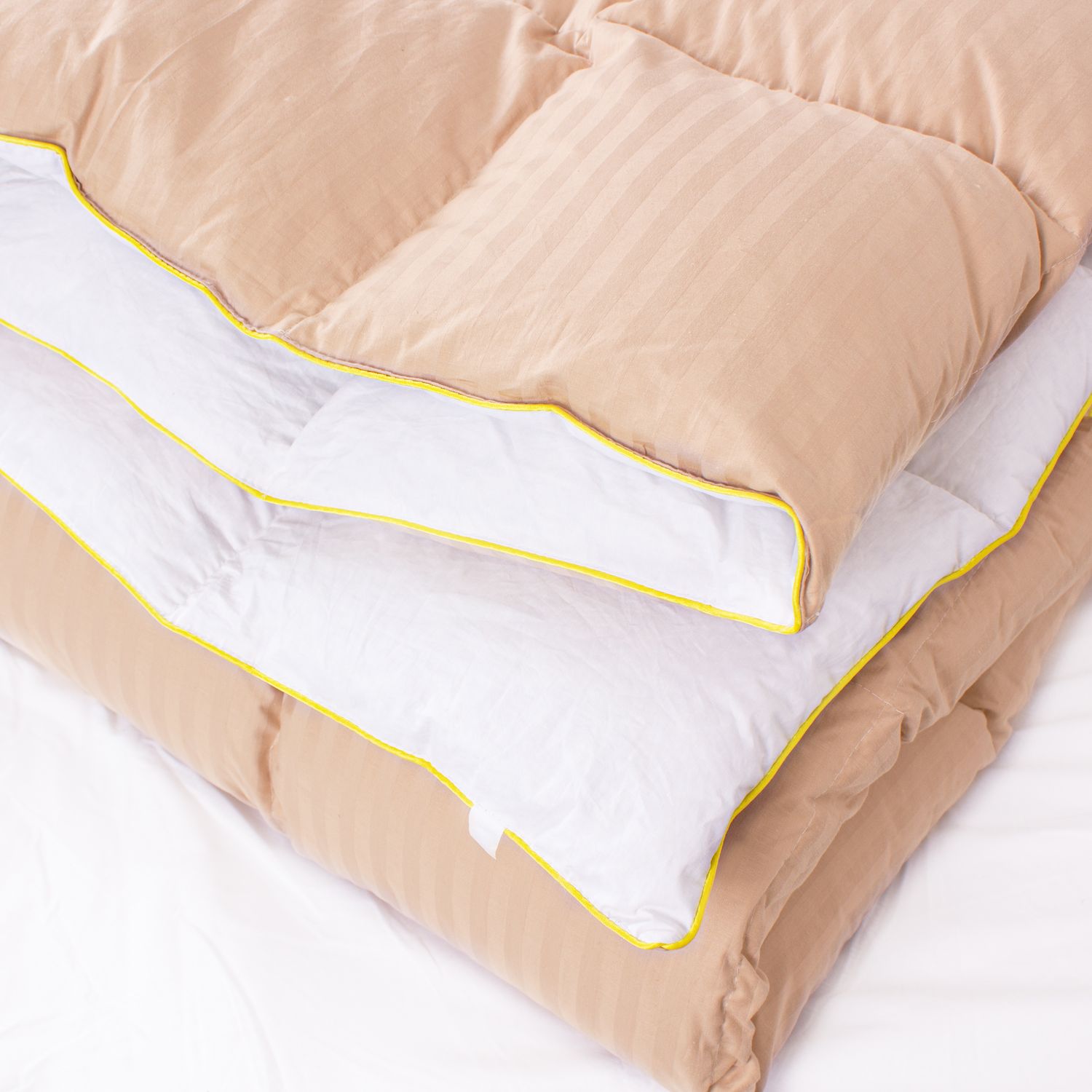 Одеяло пуховое MirSon Carmela 035, 110x140 см, бежевое (2200000000057) - фото 3