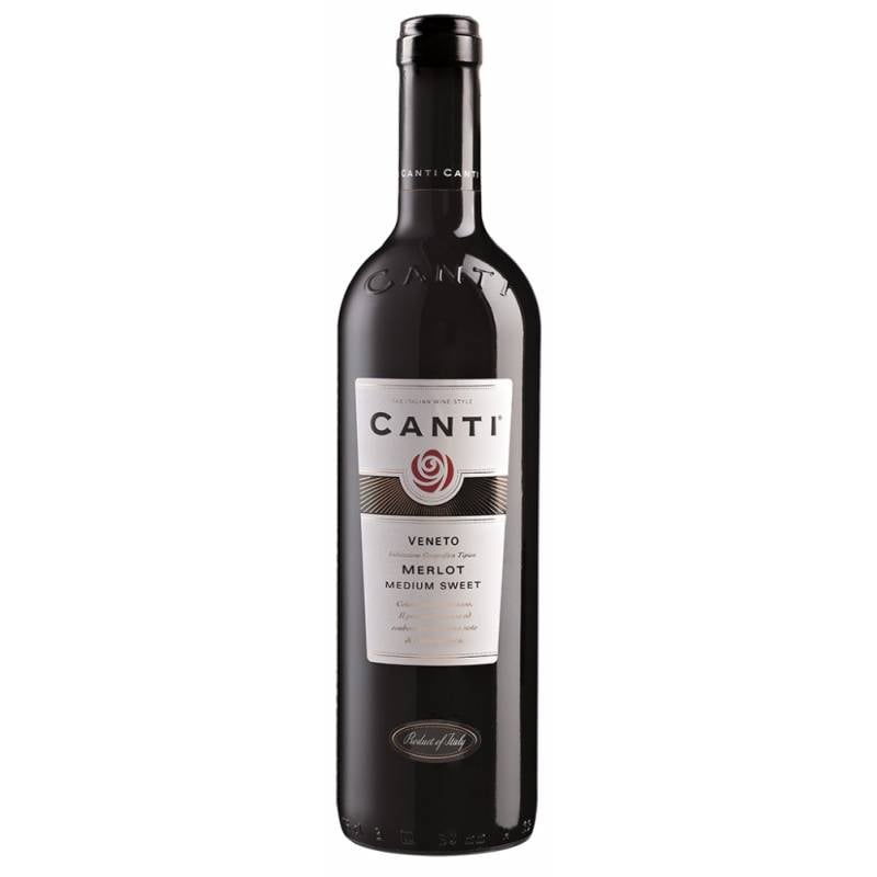 Вино Canti Merlot Veneto Medium Sweet , 11,5%, 0,75 л - фото 1