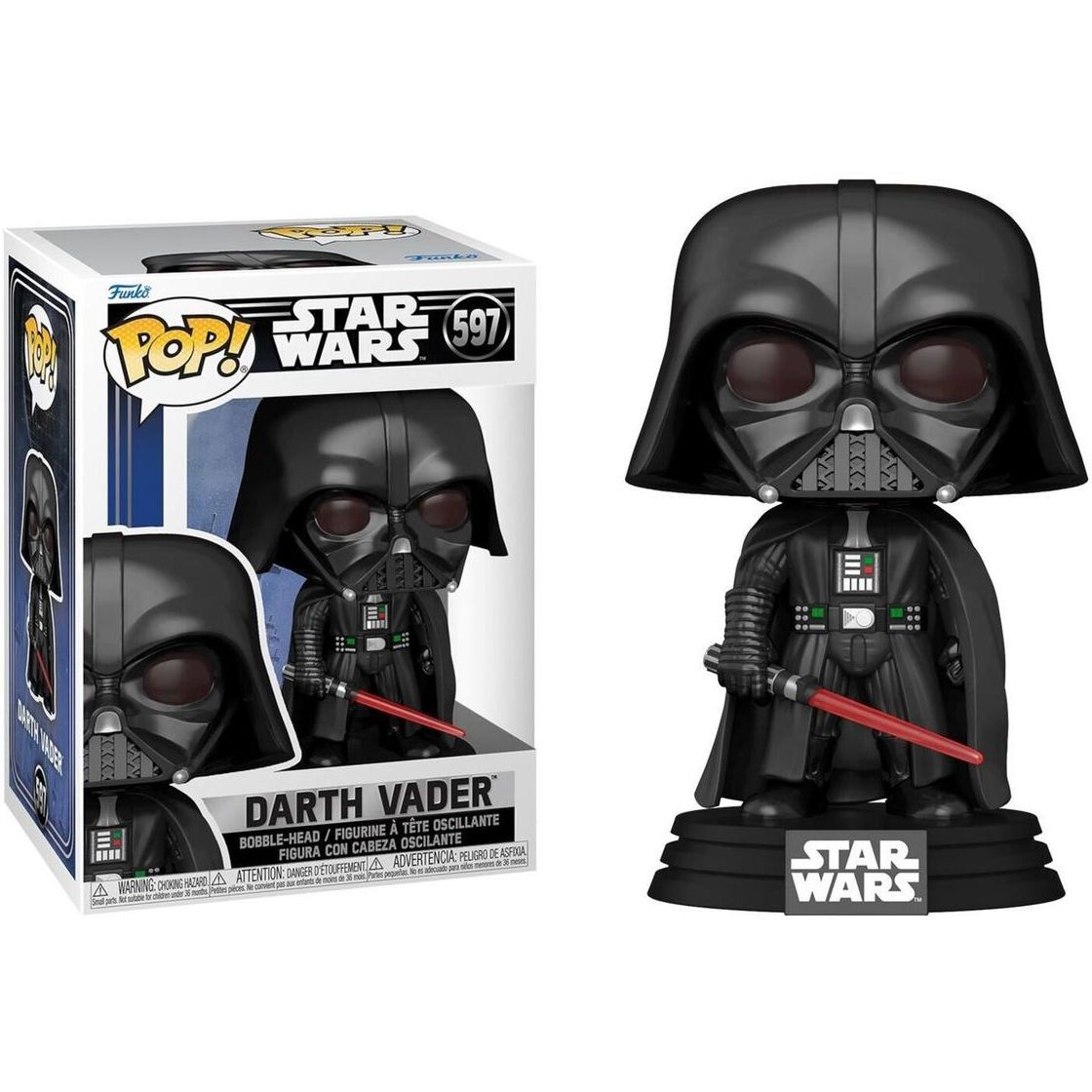 Фигурка Funko Pop Фанко Поп Звездные войны Дарт Вейдер Star Wars Darth Vader 10 см SW DV 597 - фото 1