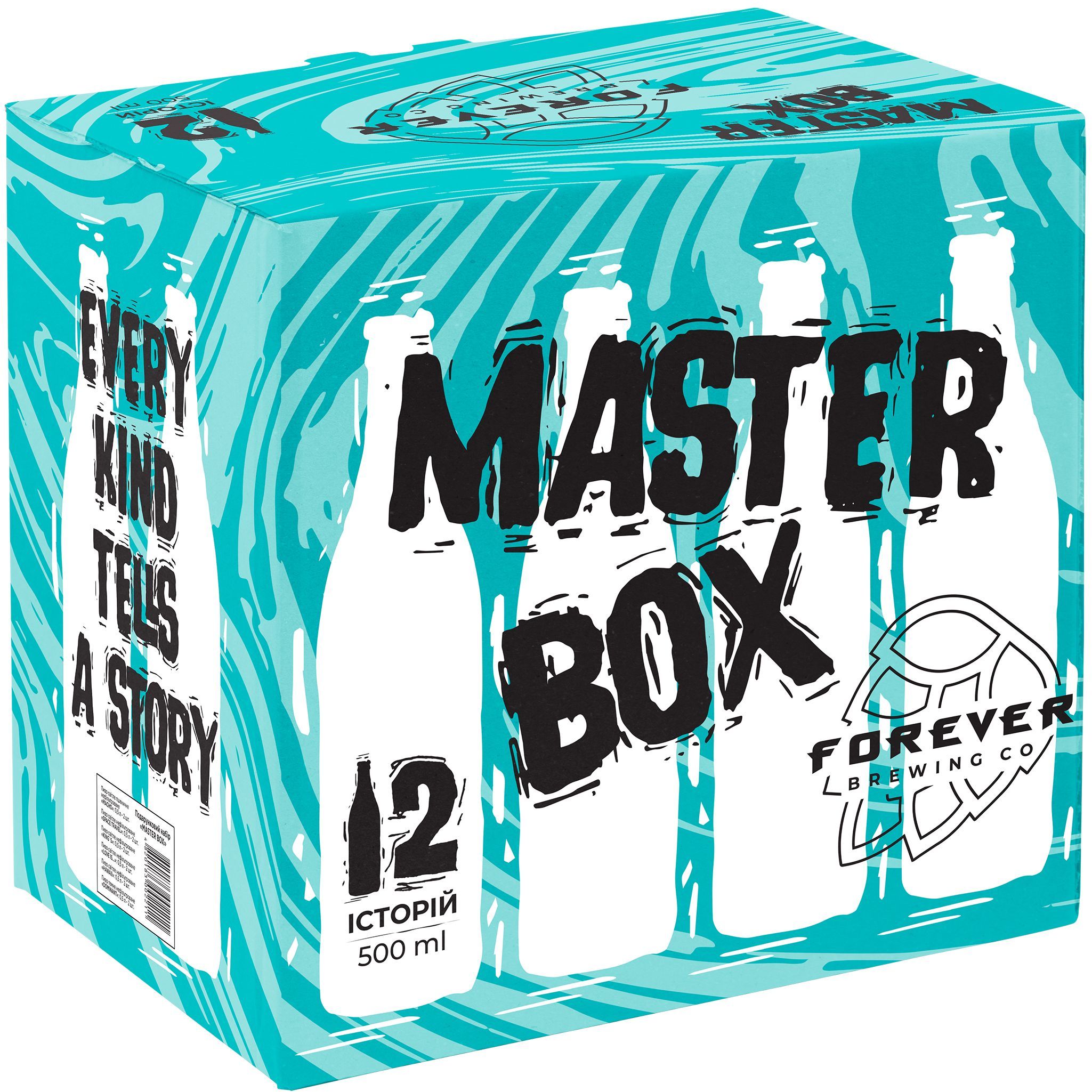 Набір пива Forever Master Box світле нефільтроване 6 л (12 шт. x 0.5 л) - фото 1