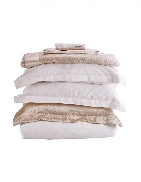 Набор постельного белья с покрывалом Karaca Home Nora bej, евро, бежевый, 9 предметов (svt-2000022209236) - фото 3