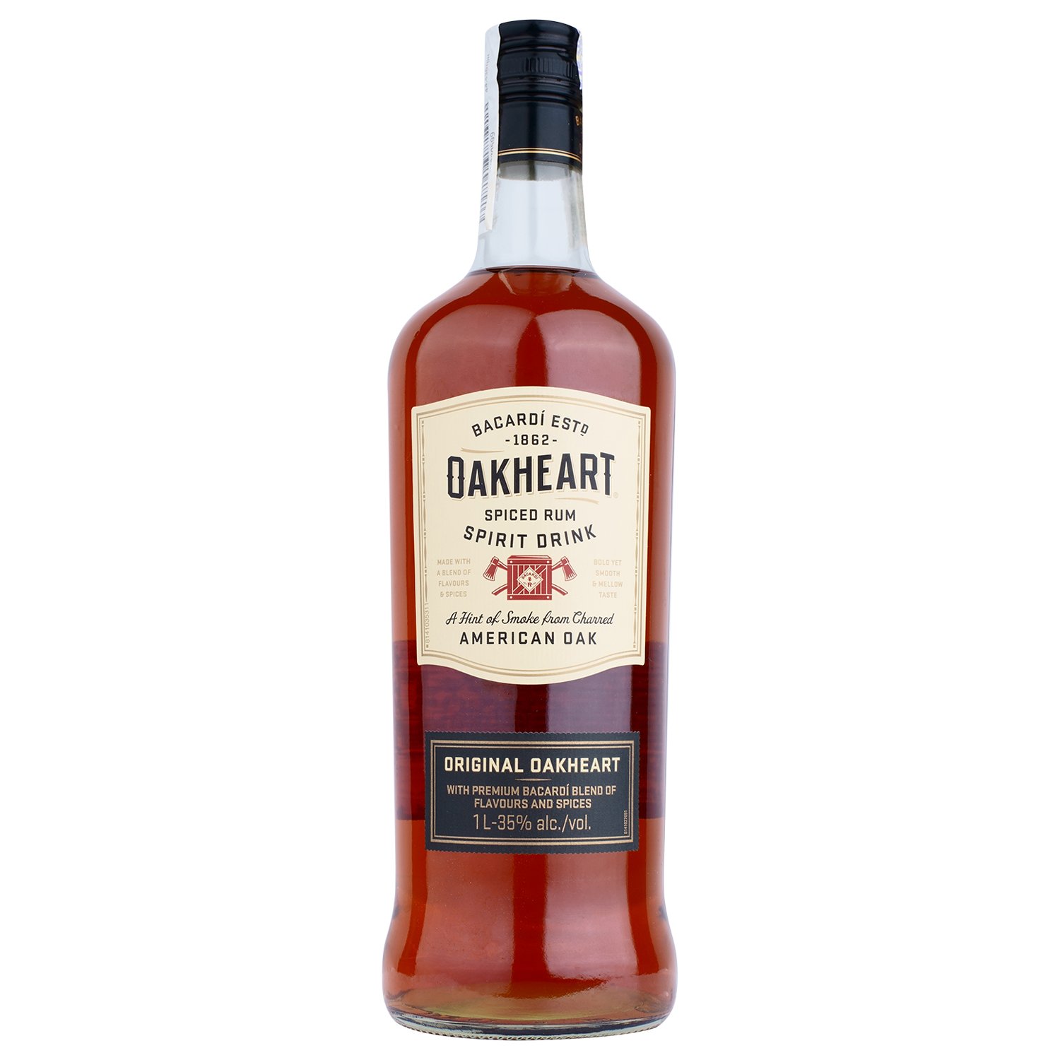 Ромовый напиток Bacardi Oakheart Original, 35%, 1 л (532439) - фото 2