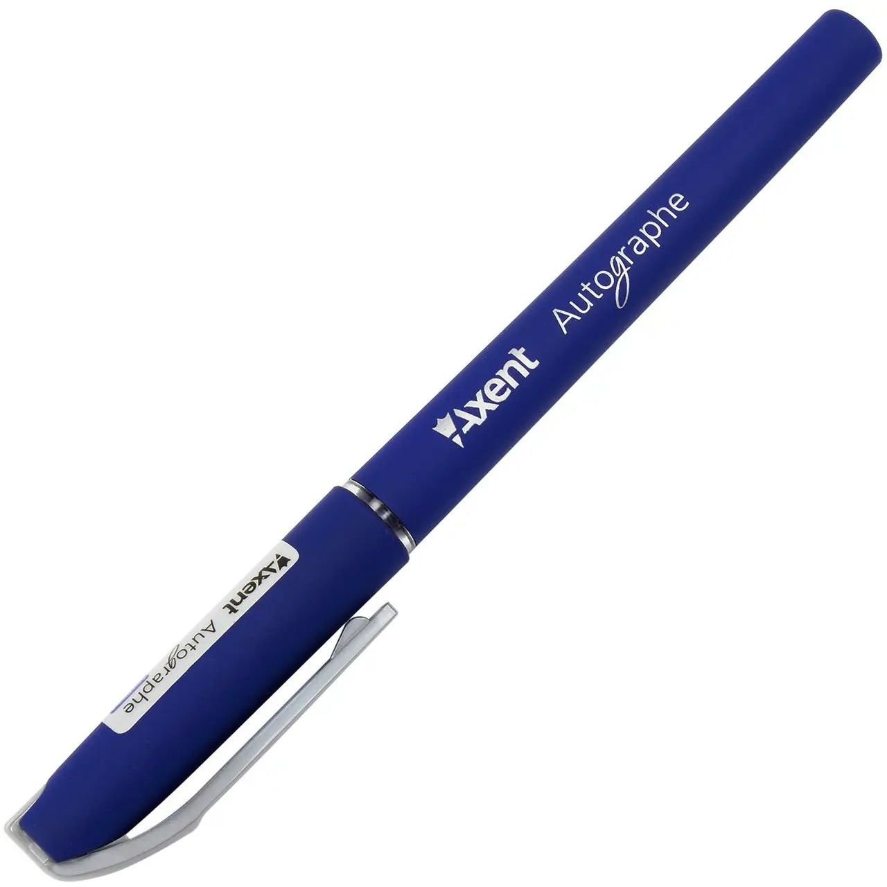 Ручка гелева Axent Autographe 0.5 мм синя (AG1007-02/01/P-A) - фото 3