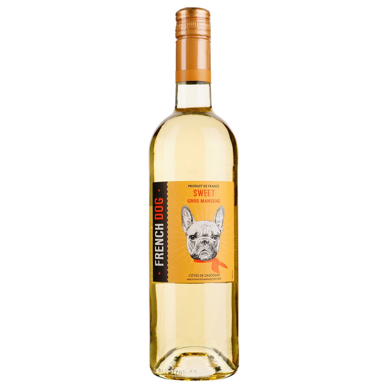 Вино French Dog Cotes De Gascogne IGP, белое, сладкое, 0,75 л - фото 1
