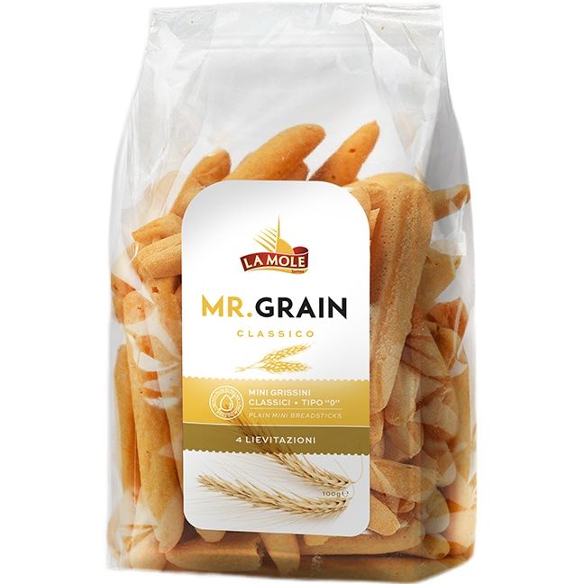Хлебные палочки мини La Mole Mr. Grain Классические 100 г - фото 1