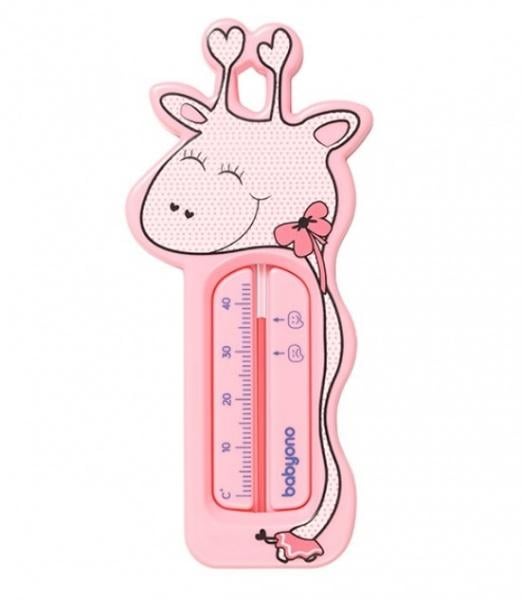 Термометр для ванной BabyOno Жираф, розовый (775/01) - фото 1