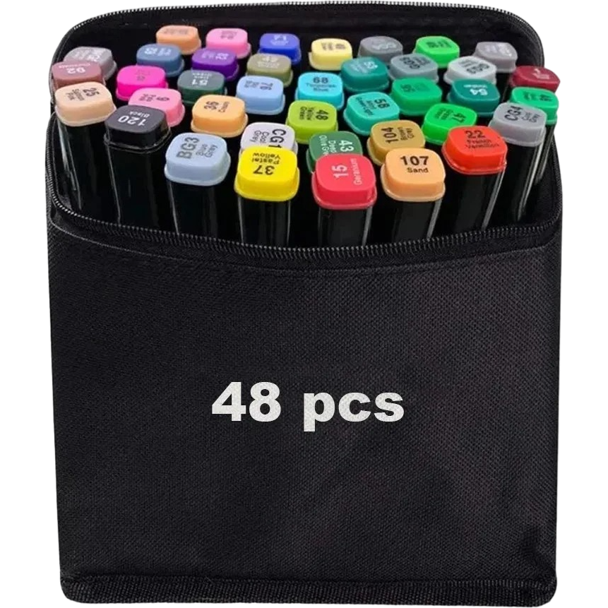 Набор двухсторонних маркеров Touch Sketch Marker в сумке Touch-48 48 шт. (1457479233.0) - фото 1