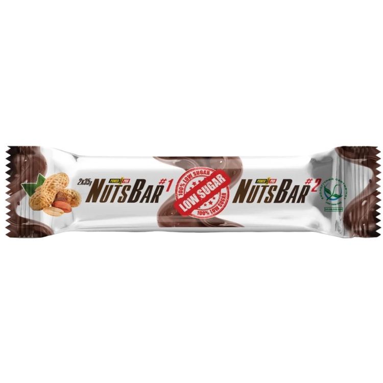 Протеїновий батончик Protein Nuts Bar без цукру з арахісом та карамеллю 70 г (2 х 35 г) - фото 1