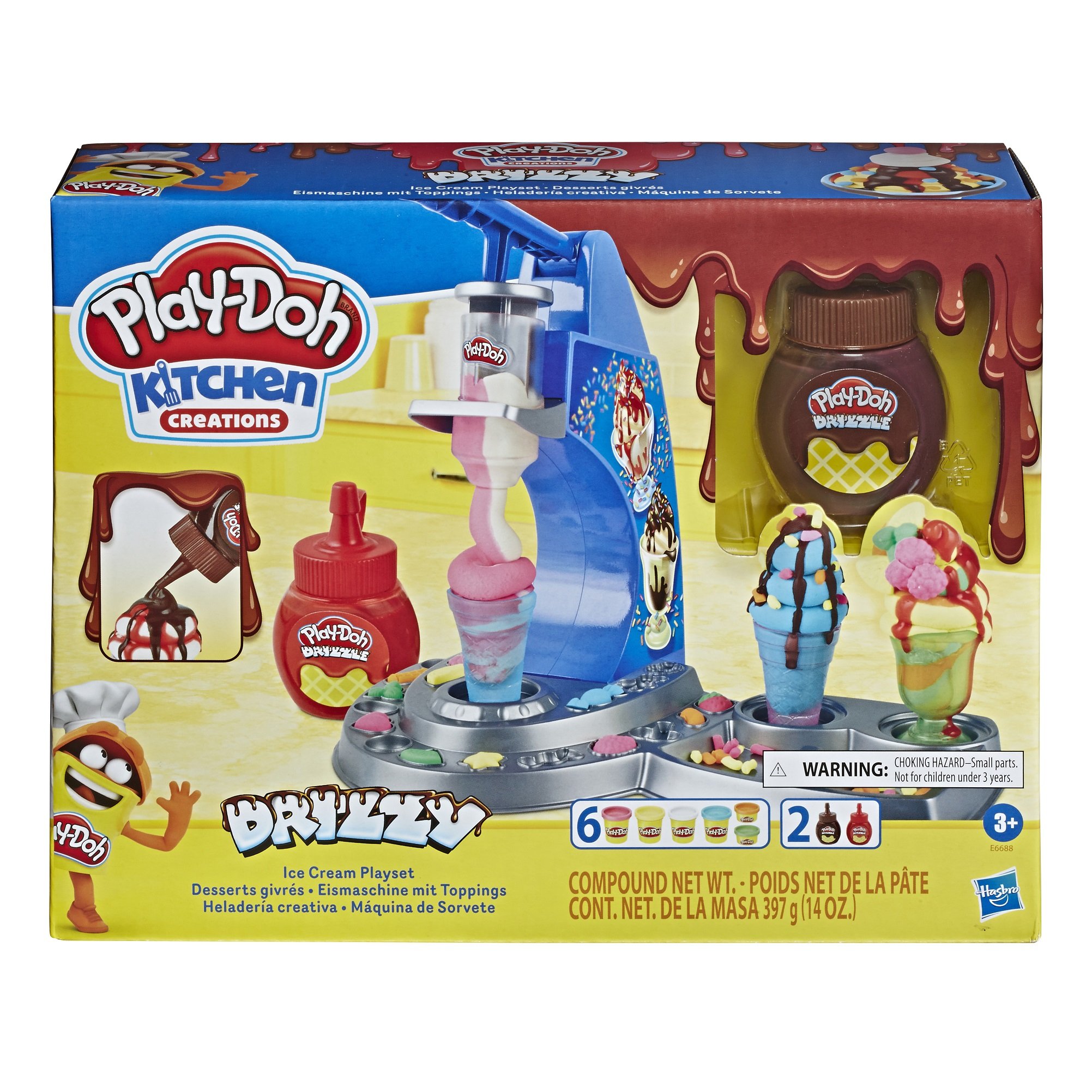 Игровой набор для лепки Hasbro Play-Doh Мороженое с глазурью (E6688) - фото 1