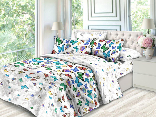 Комплект постельного белья Ecotton Премиум Бергамо, бязь, двуспальный, 210х175 см (20427) - фото 1