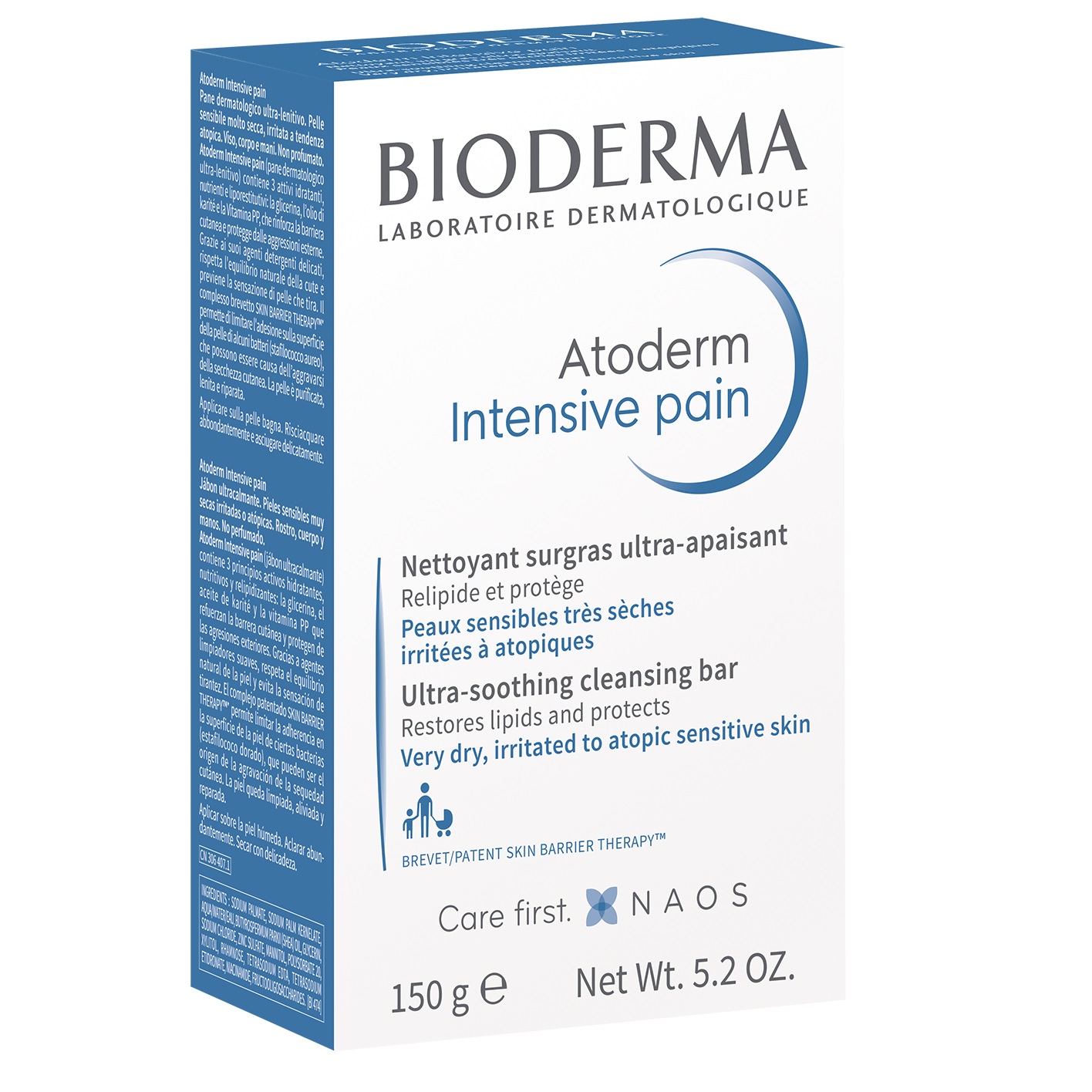 Мыло для лица и тела Bioderma Atoderm Intensive Pain, 150 г (28092В) - фото 1