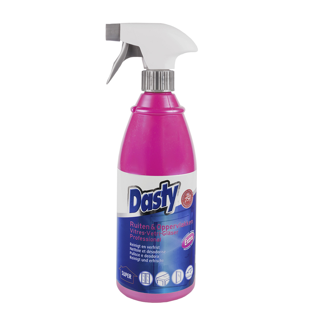 Профессиональное средство Dasty для мытья стеклянных поверхностей Pink, 750мл (121373) - фото 1