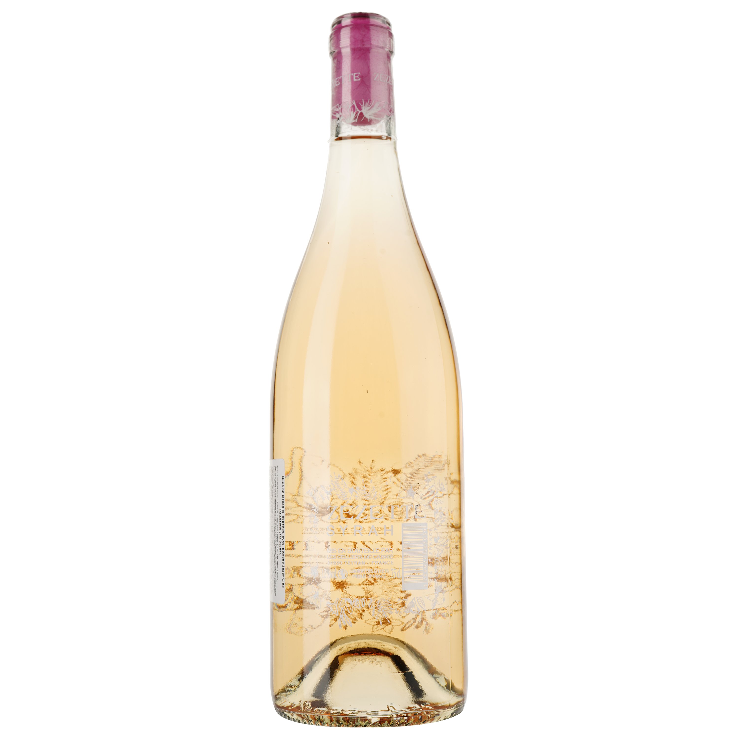 Вино Zezette Syrah Vin de France, розовое, сухое, 0,75 л - фото 2