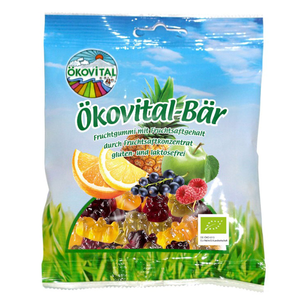 Цукерки Okovital Ведмедики желейні органічні 80 г - фото 1