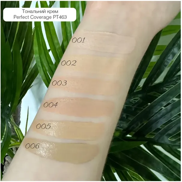 Тональна основа TopFace Instyle Perfect Coverage Foundation PT463 відтінок 002, 30 мл - фото 5