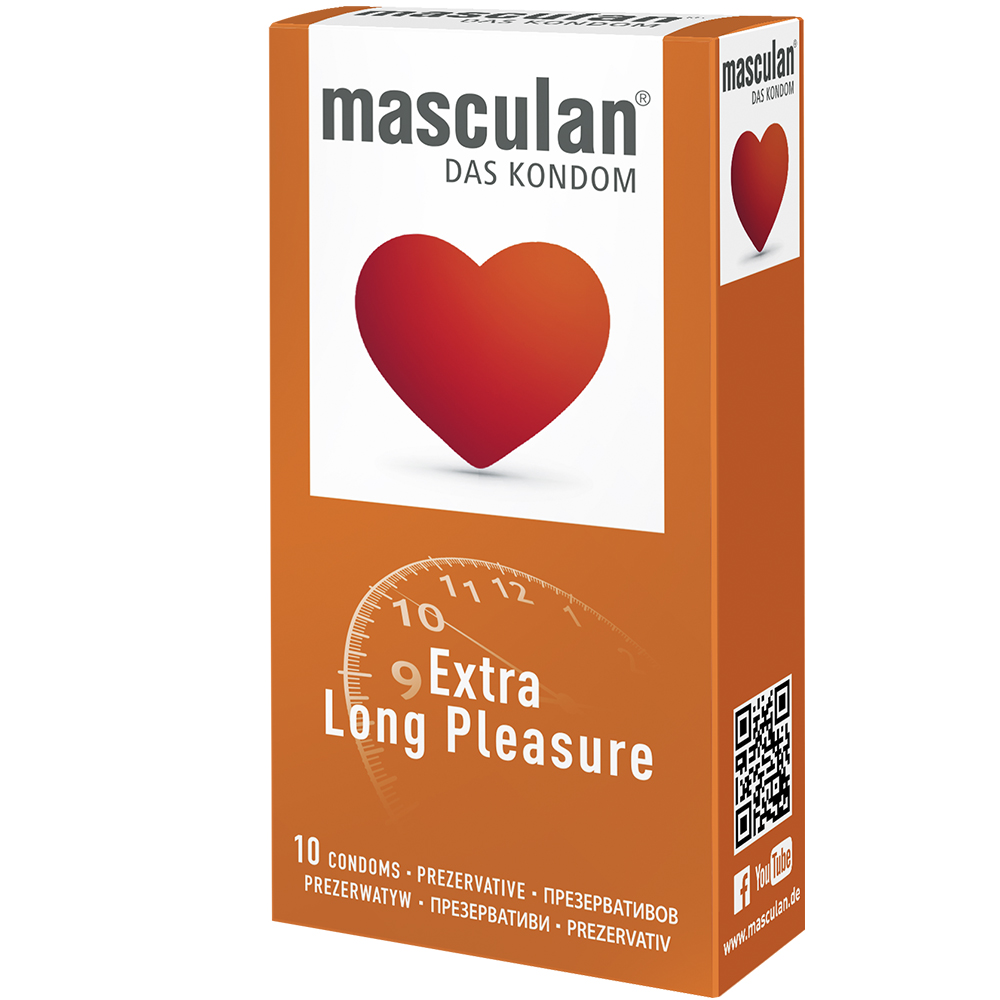 Презервативи Masculan Extra Long Pleasure продовжують задоволення 10 шт. - фото 1