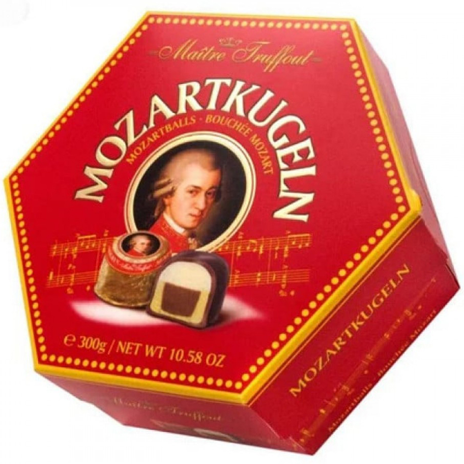 Цукерки шоколадні Maitre Truffout Mozartkugeln з марципаном 300 г (878428) - фото 1