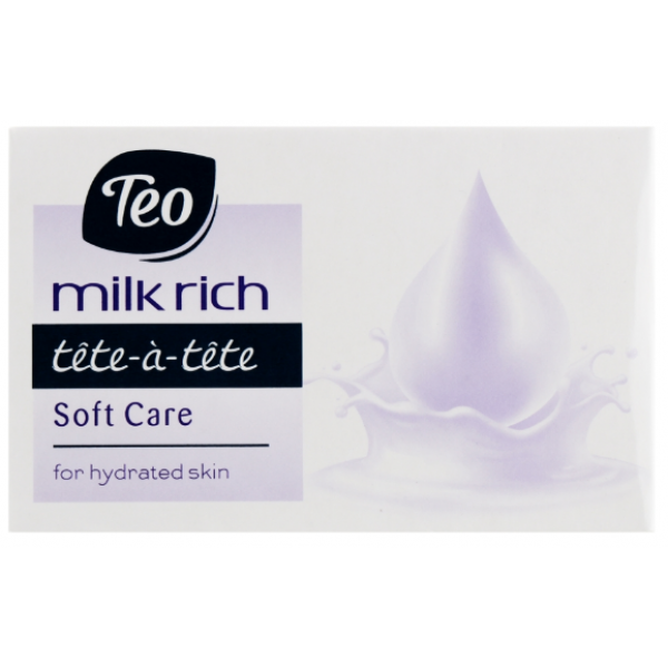 Мыло твердое Teo Milk Rich Tete-a-Tete Soft Сare, светло-фиолетовый, 100 г (58089) - фото 1