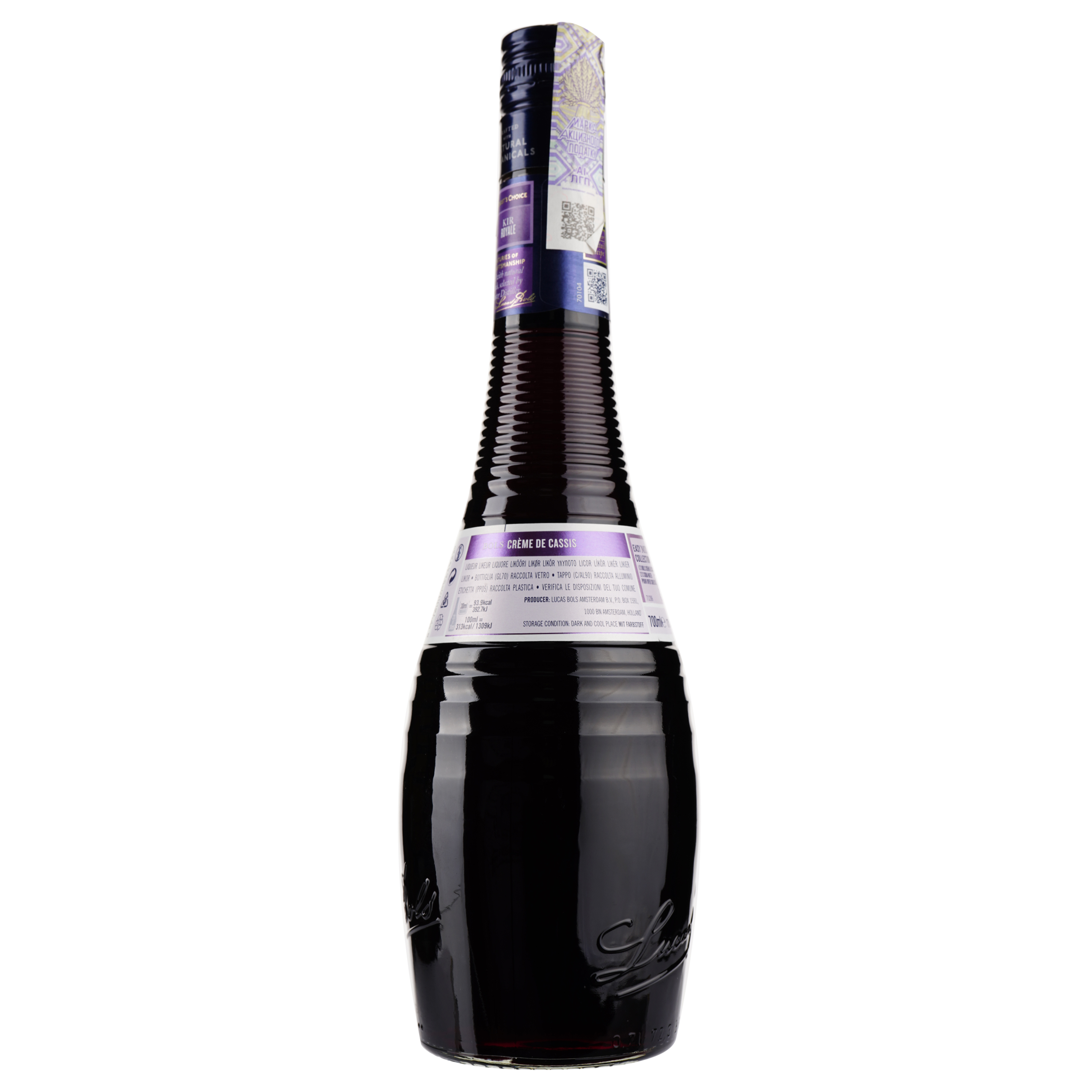 Ликер Bols Creme de Cassis, 17 %, 0,7 л - фото 2