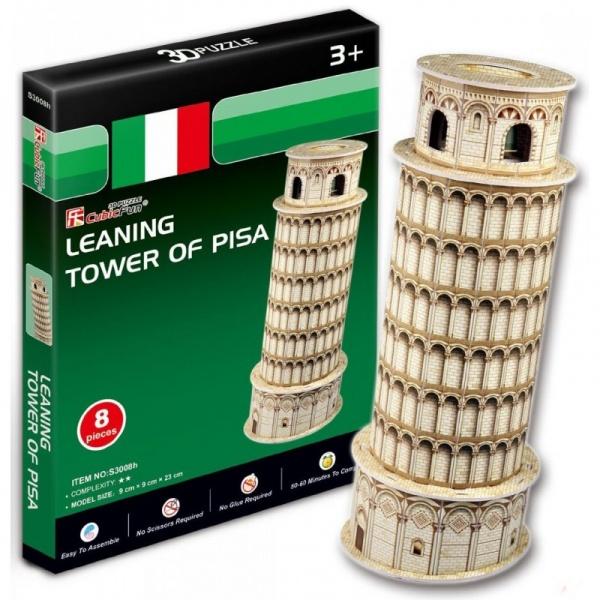 3D Пазл CubicFun Пизанская башня, 8 элементов (S3008h) - фото 3