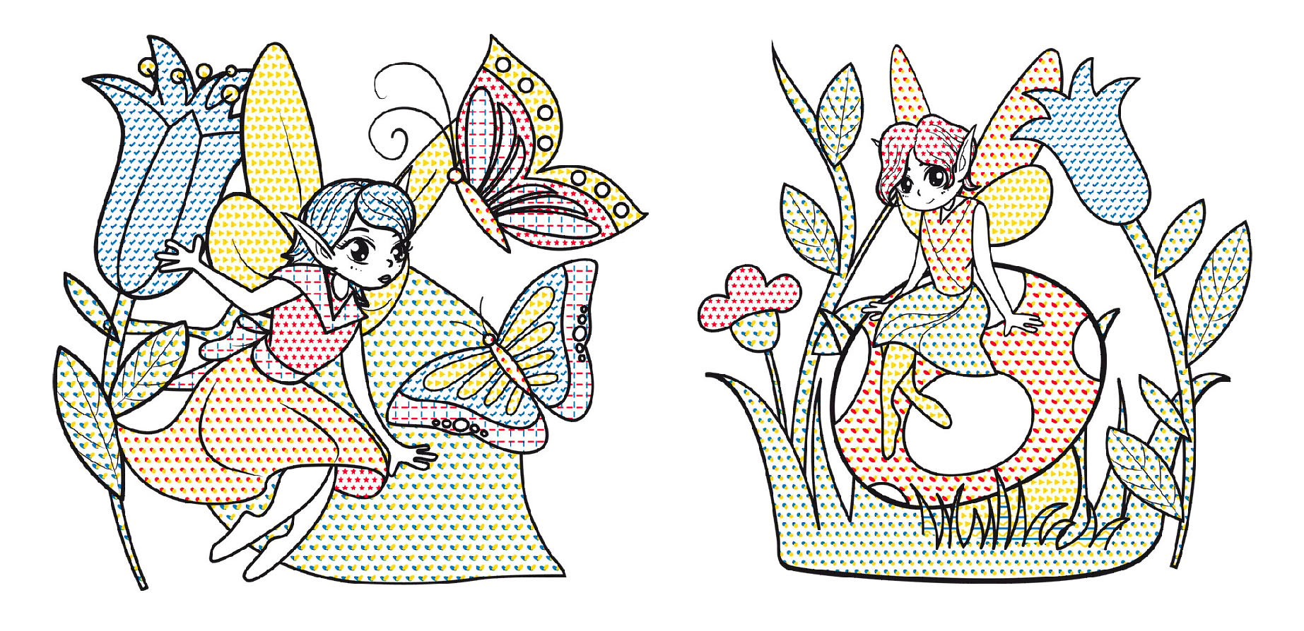 Водная раскраска Кристал Бук Феи и Эльфы, 8 страниц (F00014148) - фото 2