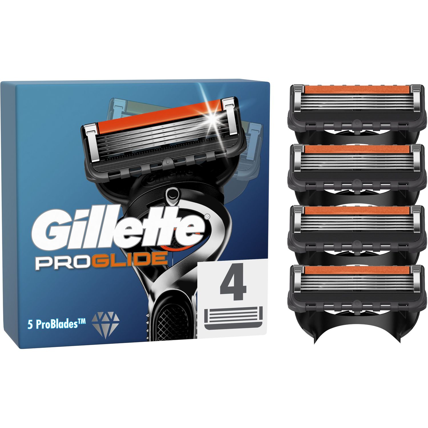 Сменные картриджи для бритья Gillette Fusion 5 ProGlide, 4 шт. - фото 1