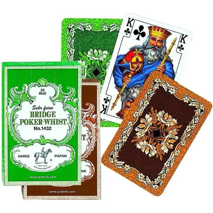 Карты игральные Piatnik Бридж-Покер-Вист, одна колода, 55 карт (PT-143212) - фото 1