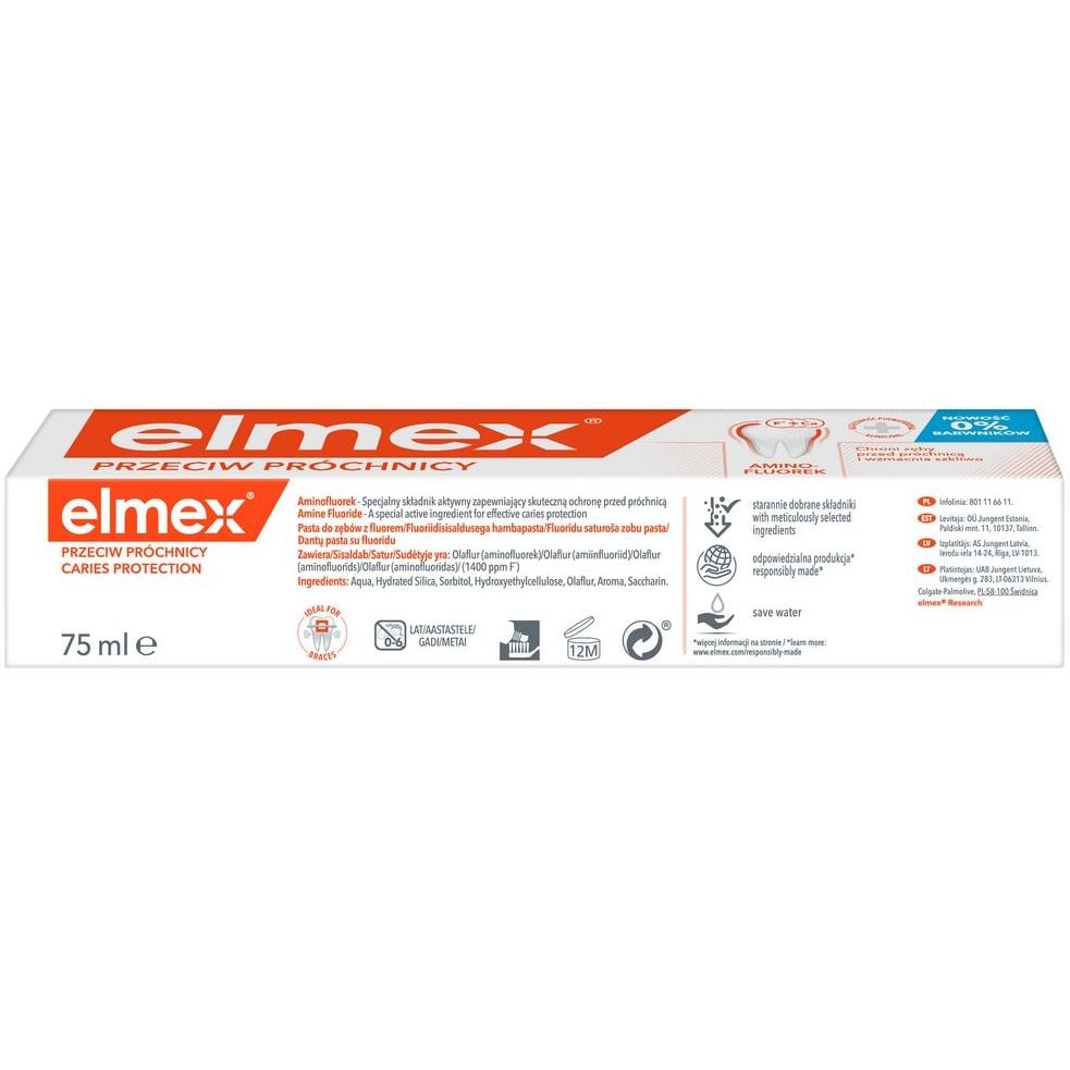 Зубная паста Elmex Защита от кариеса 75 мл - фото 5