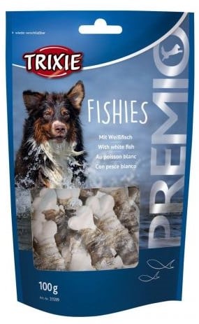 Лакомство для собак Trixie Premio Fishies, косточка с рыбой, 100 г - фото 1