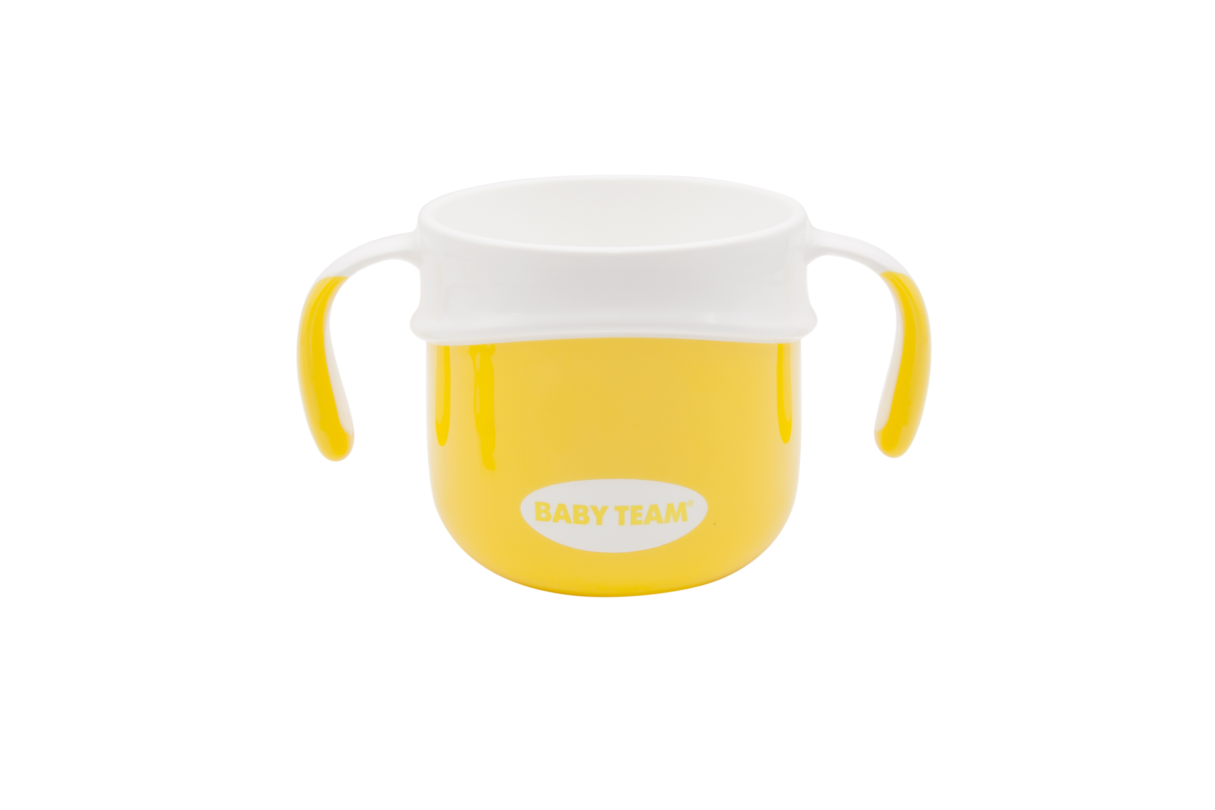 Набор детской посуды Baby Team, с нагрудником, желтый (6090) - фото 6