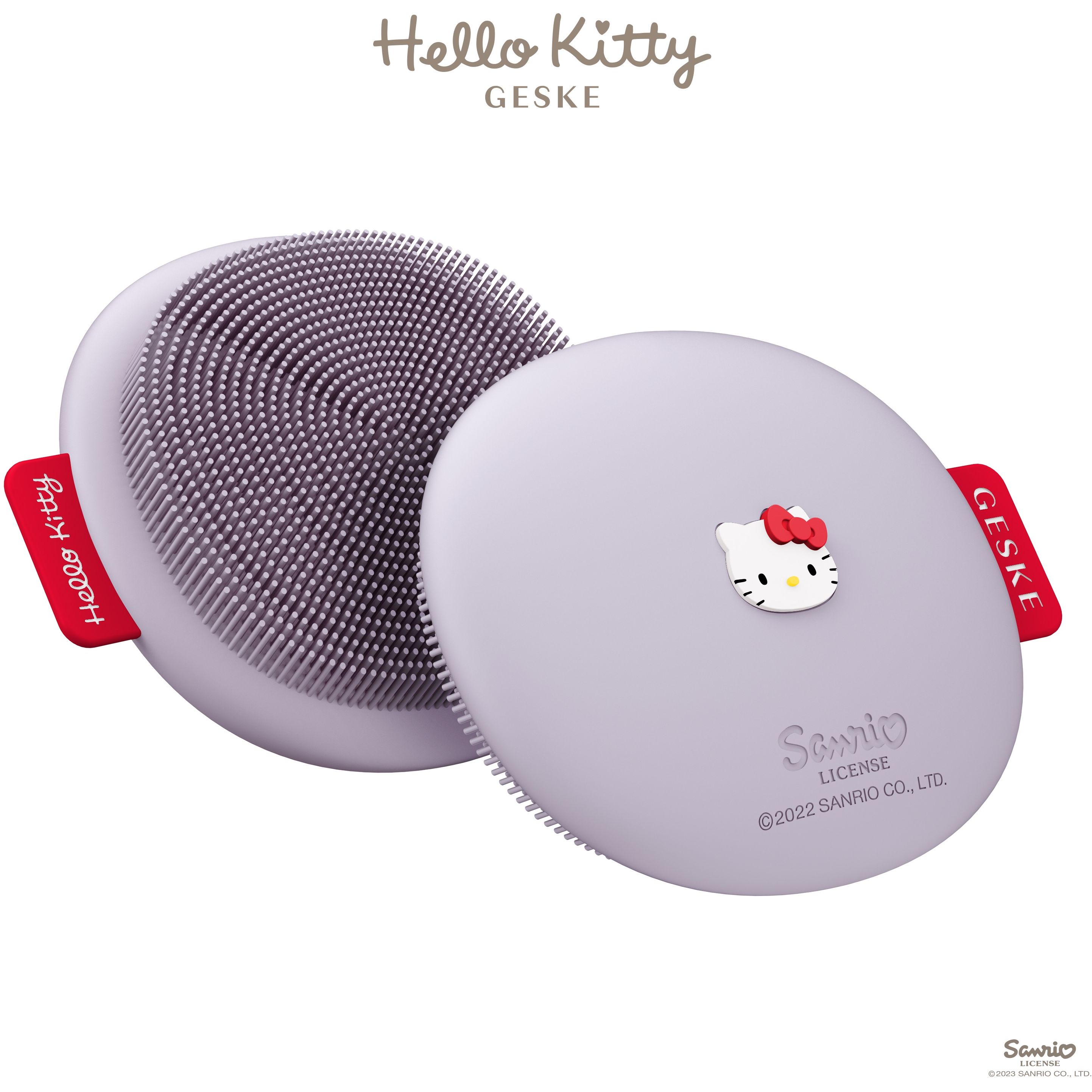 Щітка для обличчя GESKE Facial Brush З в 1 by Hello Kitty фіолетова - фото 2