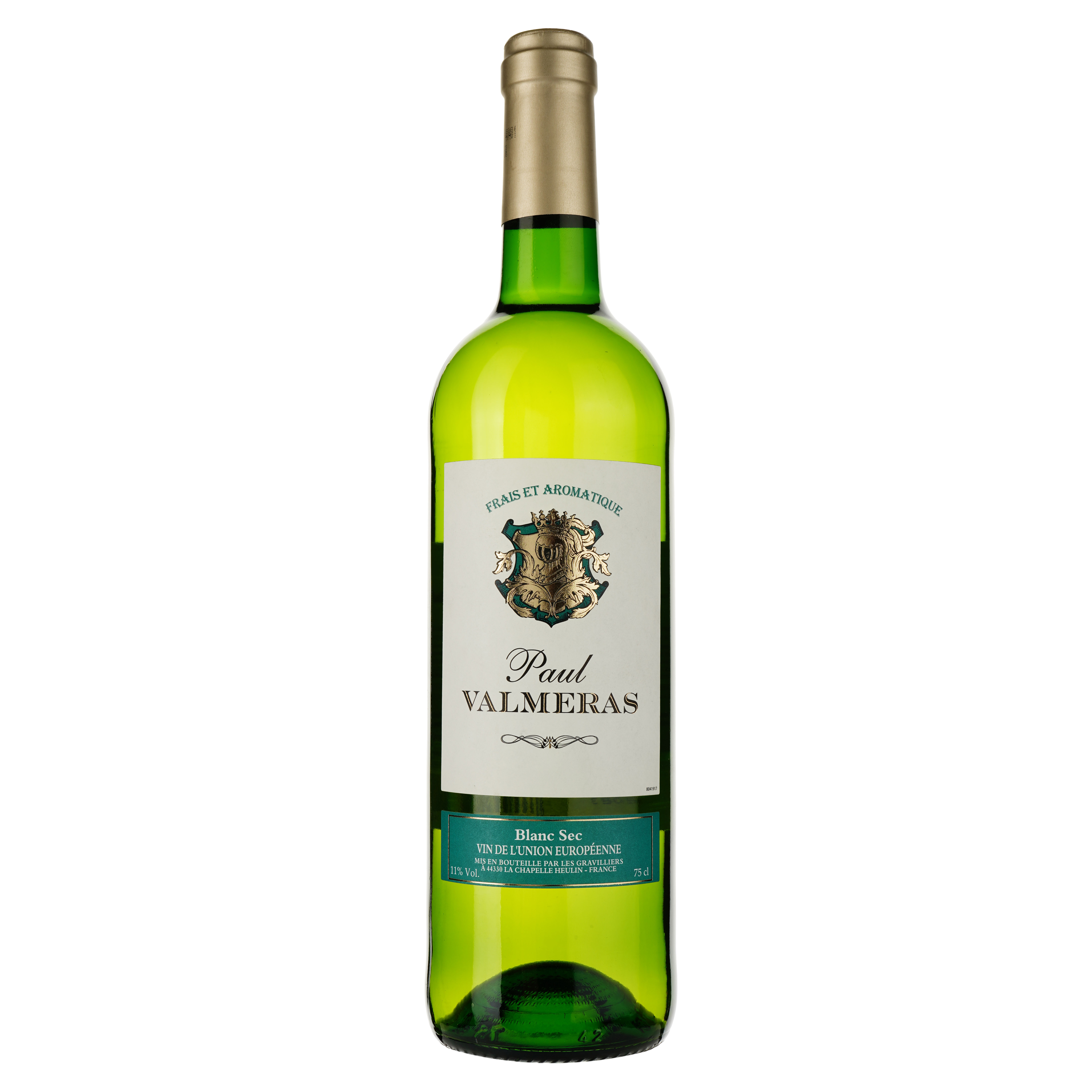Вино Paul Valmeras Vin Blanc Sec, белое, сухое, 0.75 л - фото 1