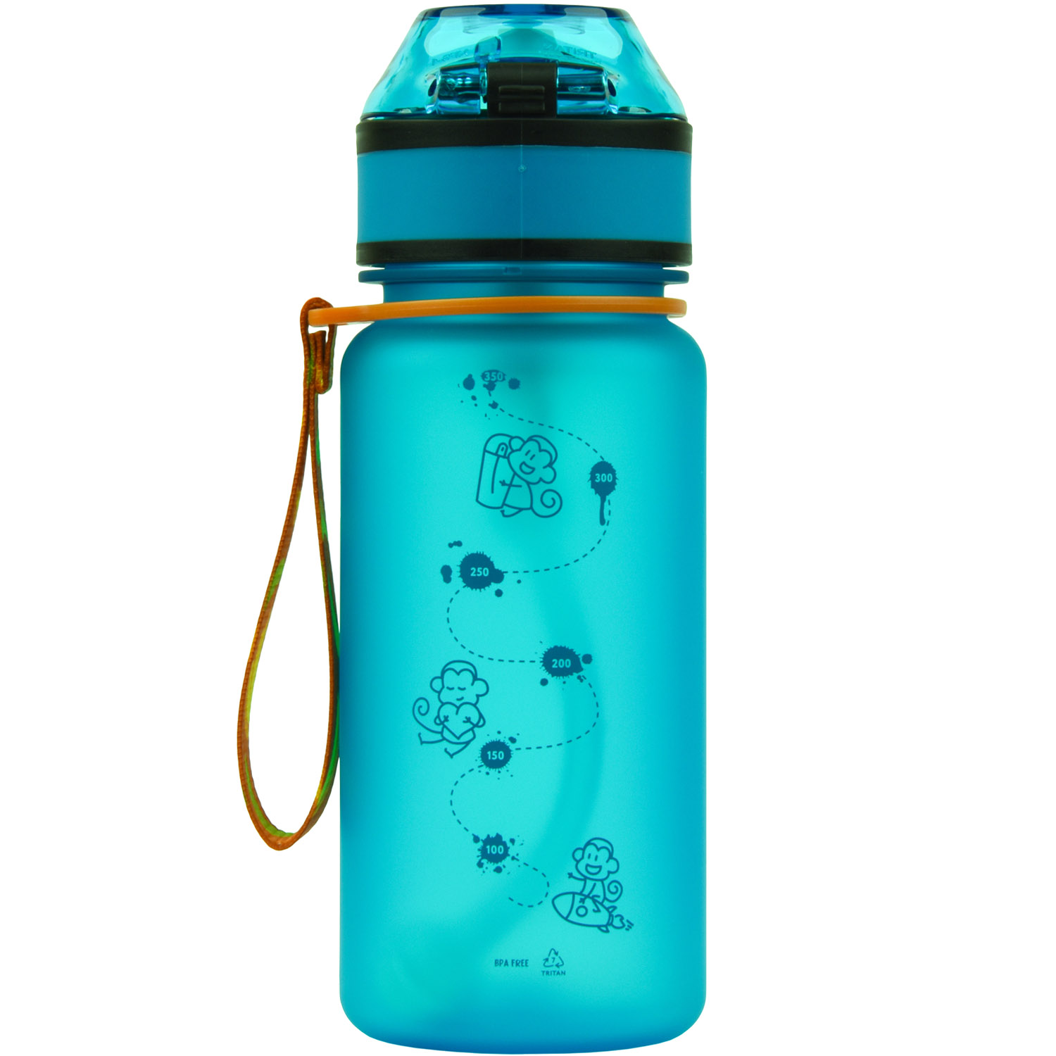 Дитяча пляшка для води UZspace LittleBig, смарагдова, 350 мл (3020) - фото 3