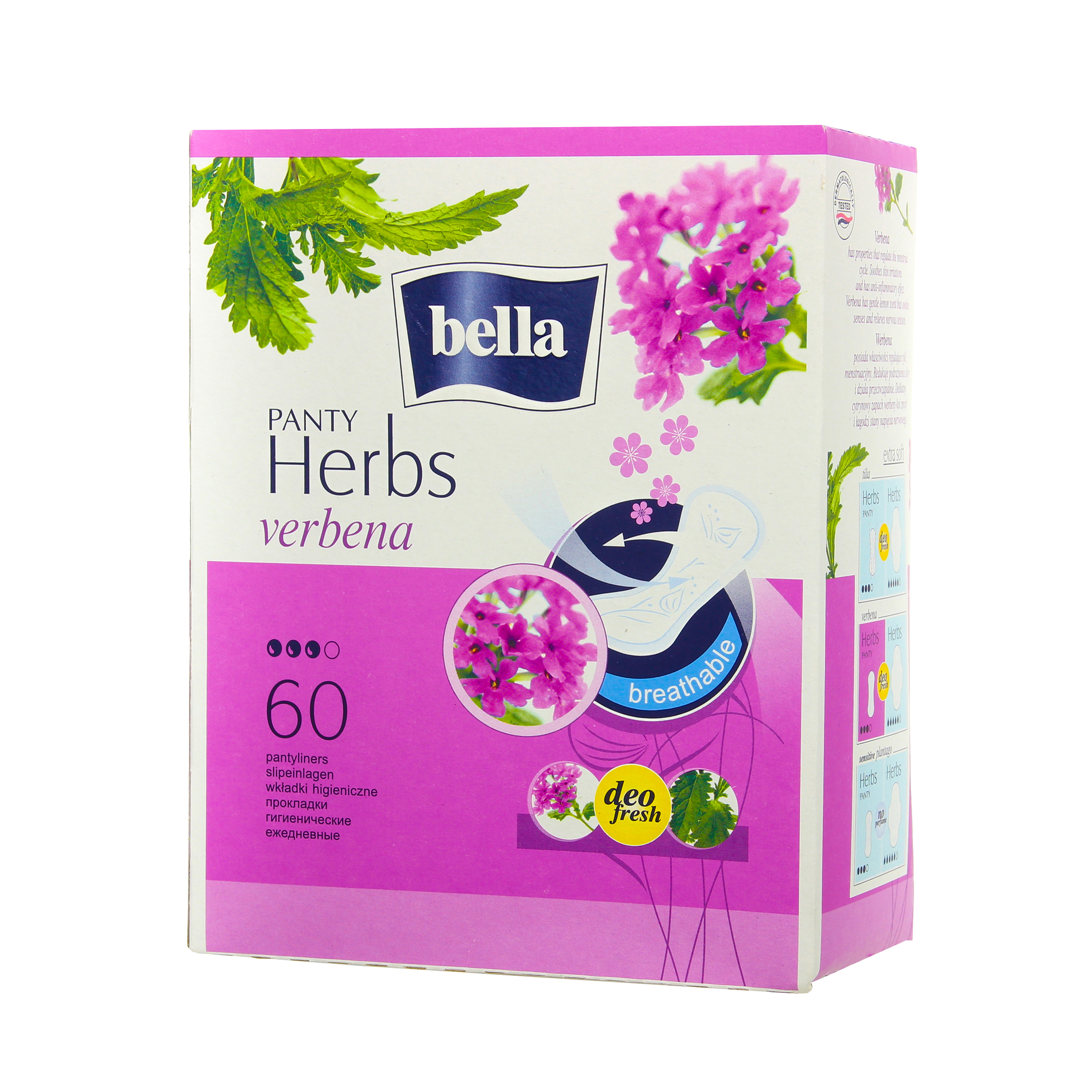 Ежедневные прокладки Bella Panty Herbs Verbena Normal 60 шт. - фото 4