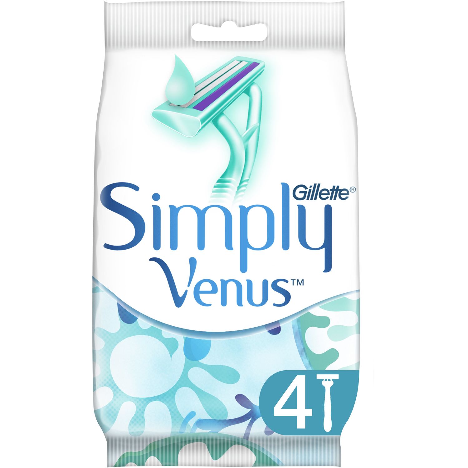Одноразовий станок для гоління Gillette Simply Venus 2, 4 шт. - фото 1