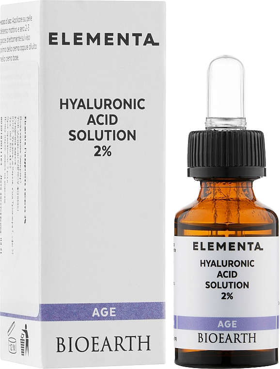 Сыворотка Bioearth Elementa AGE Hyaluronic Acid 2% 15 мл - фото 2