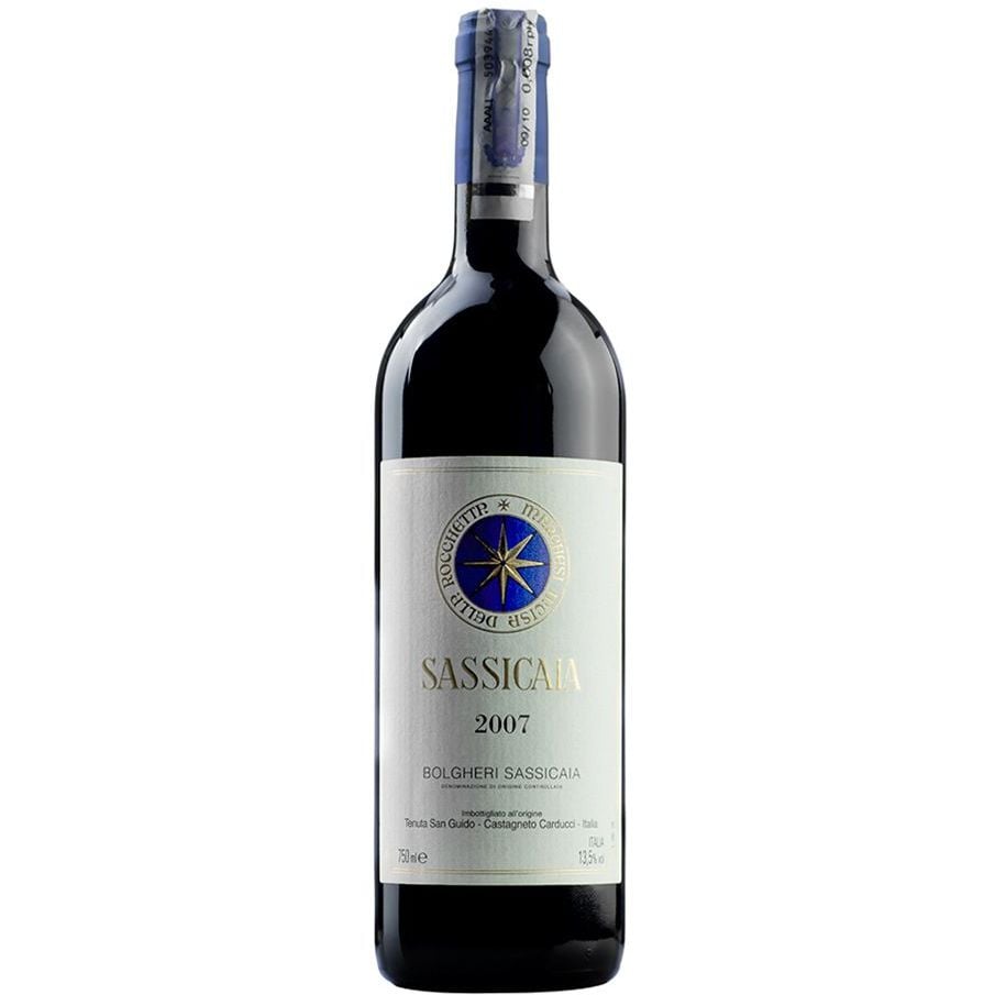 Вино Tenuta San Guido Sassicaia 2007, красное, сухое, 13,5%, 0,75 л - фото 1