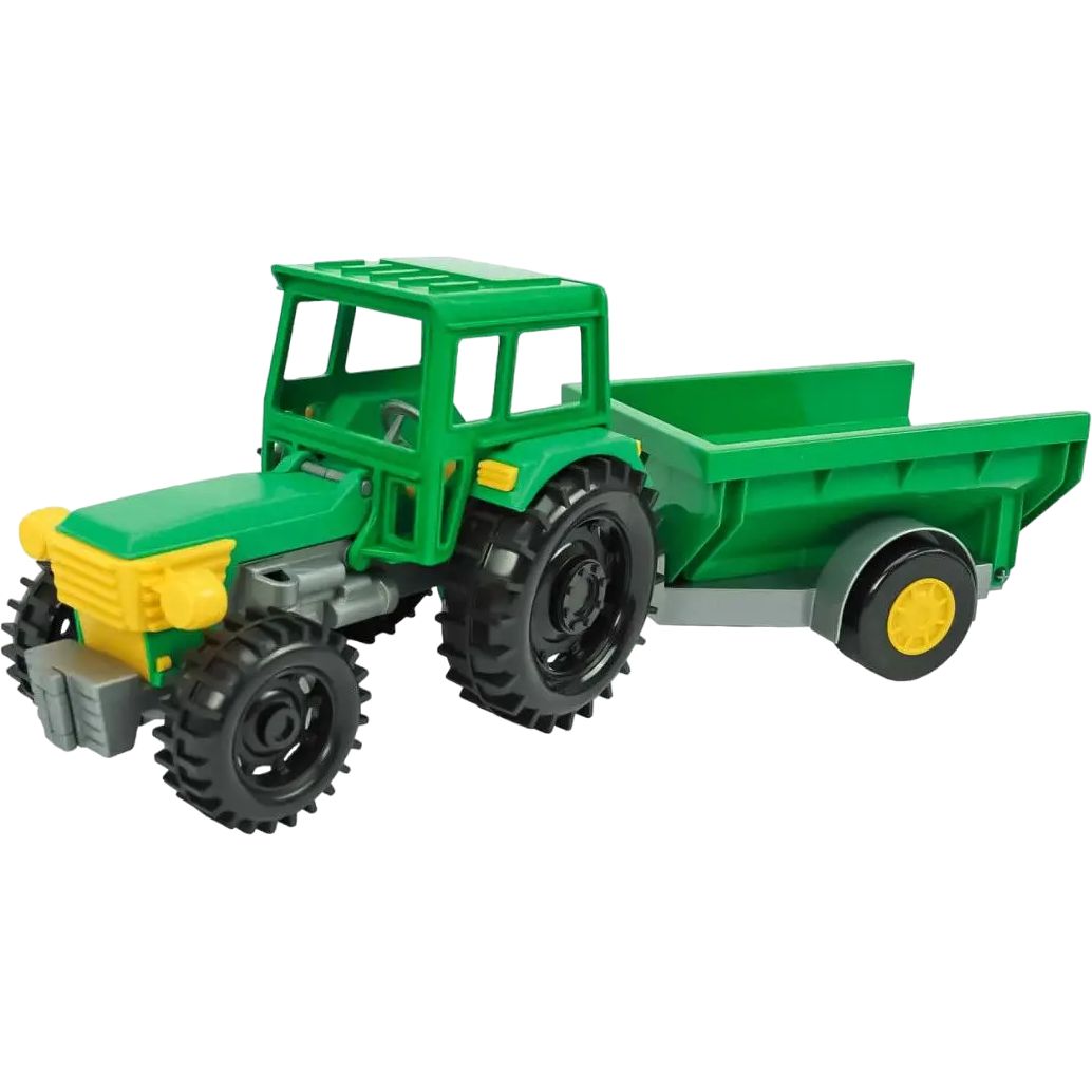 Игрушка Tigres Трактор Фермер с прицепом зеленая (39348) - фото 1