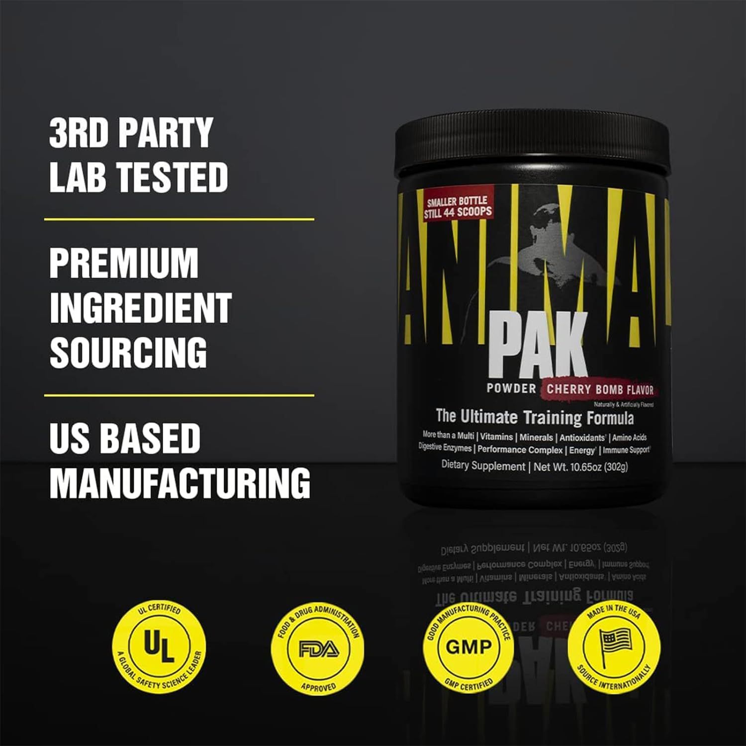 Витаминно-минеральный комплекс Universal Nutrition Animal Pak Powder Вишня 302 г - фото 4